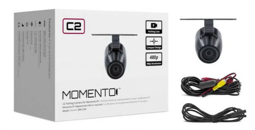 Rearview Backup Mirror Camera R1 for Parking Flush/Bracket MR-C200 Momento Mount