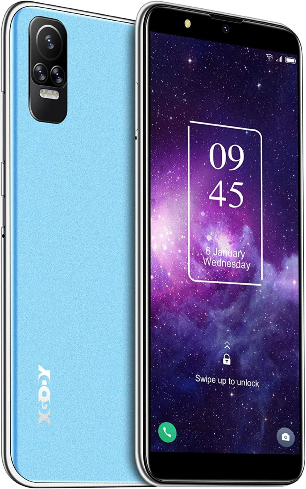 2 10.0 Smartphones Blue OS 6.1 Refurbished Inch V40 ing Megapixels Face 4G Xgody (MP) GB Phones 5 Android XGODY-V40 Cell