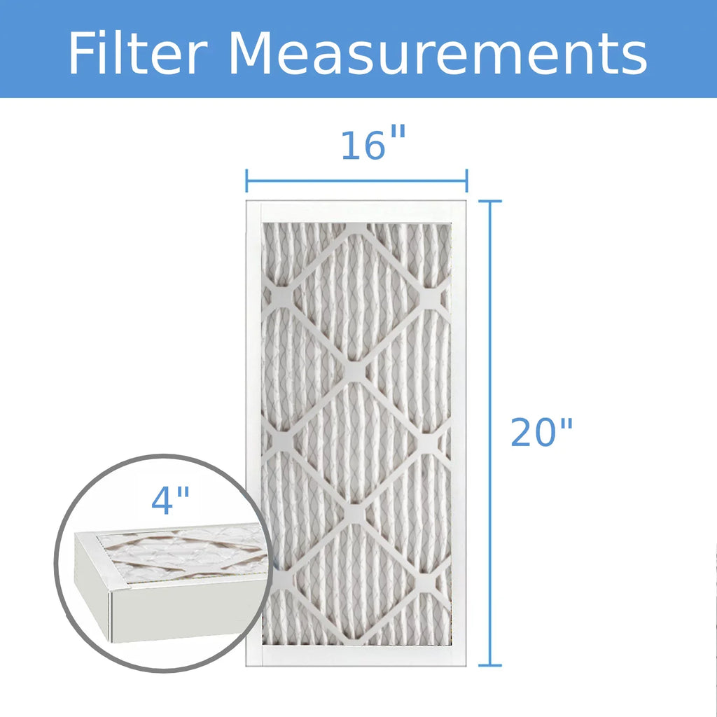 Extended Air Purolator 16x20x4, Pleated Surface Pack) Filter, 8, Mechanical MERV (3 40 Hi-E