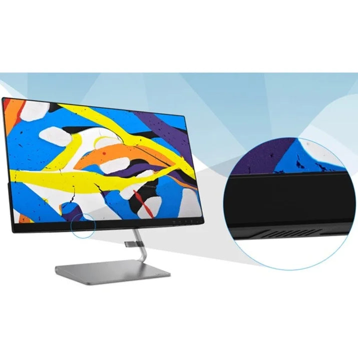 Lenovo - Monitor 27" Q27q-1L WLED Iron 66C1GCC3US Gray LCD QHD