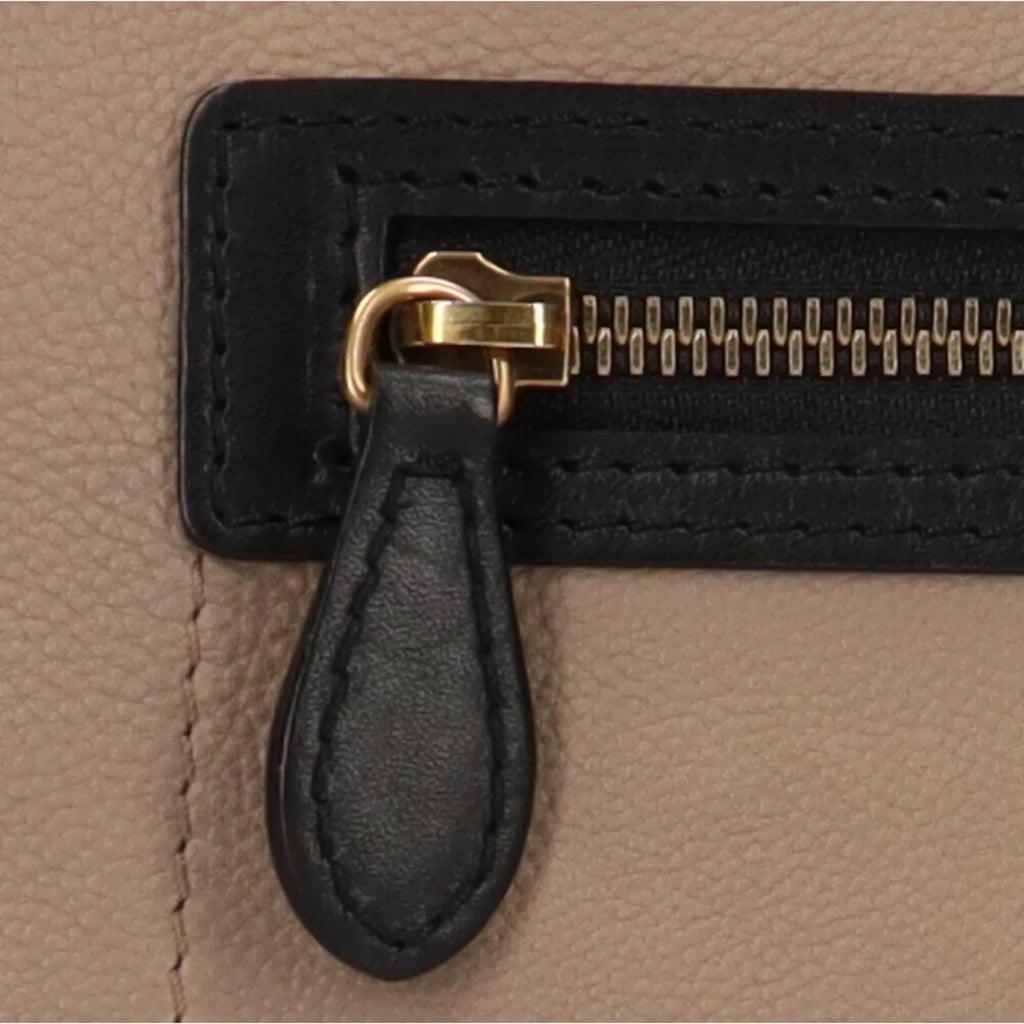 Micro Leather Luggage Beige Ladies Pre-Owned Shopper Handbag Celine (Good)