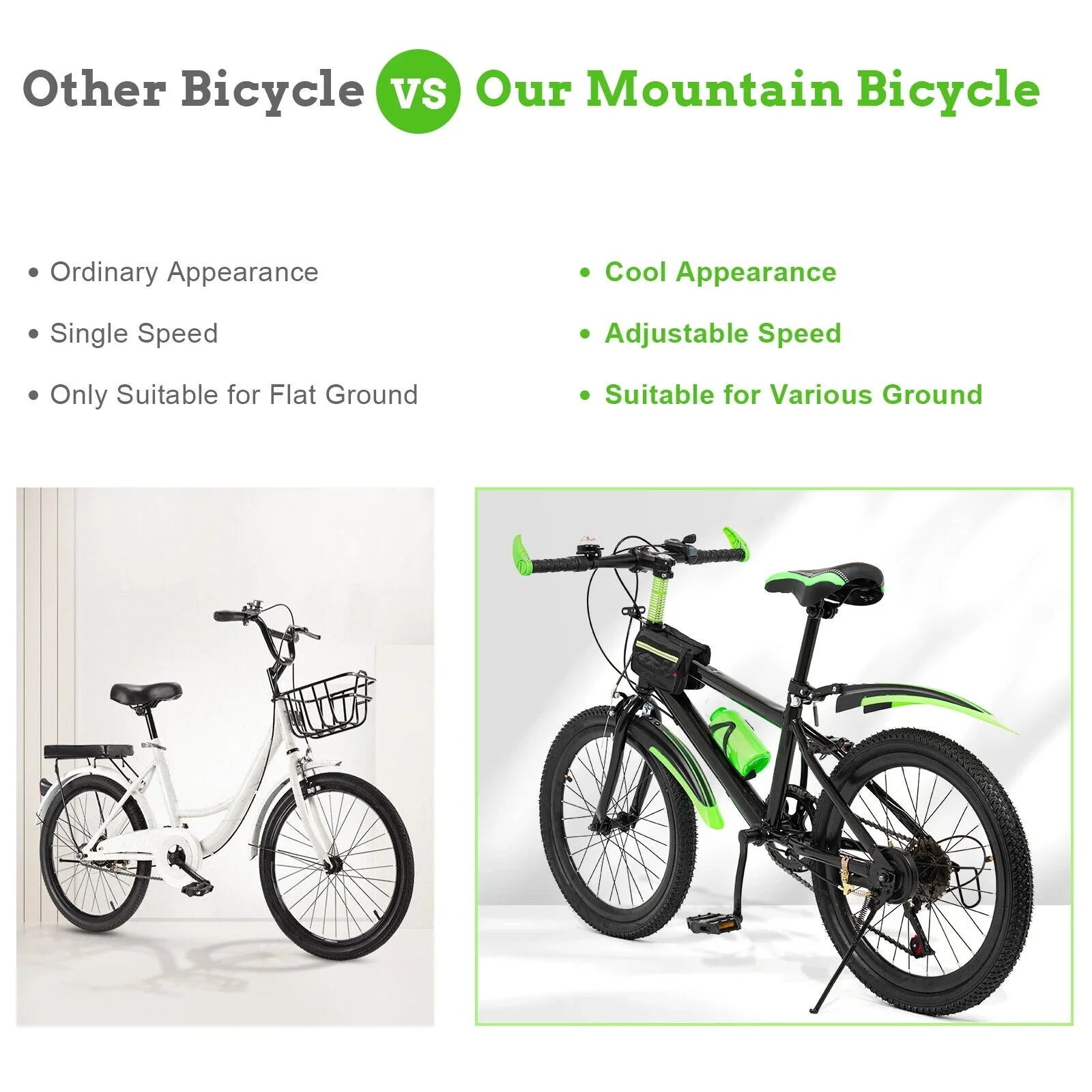 Steel Disc High Double Bike 7 Brake 20in Child Bicycle Speed Carbon Bike Kids w/