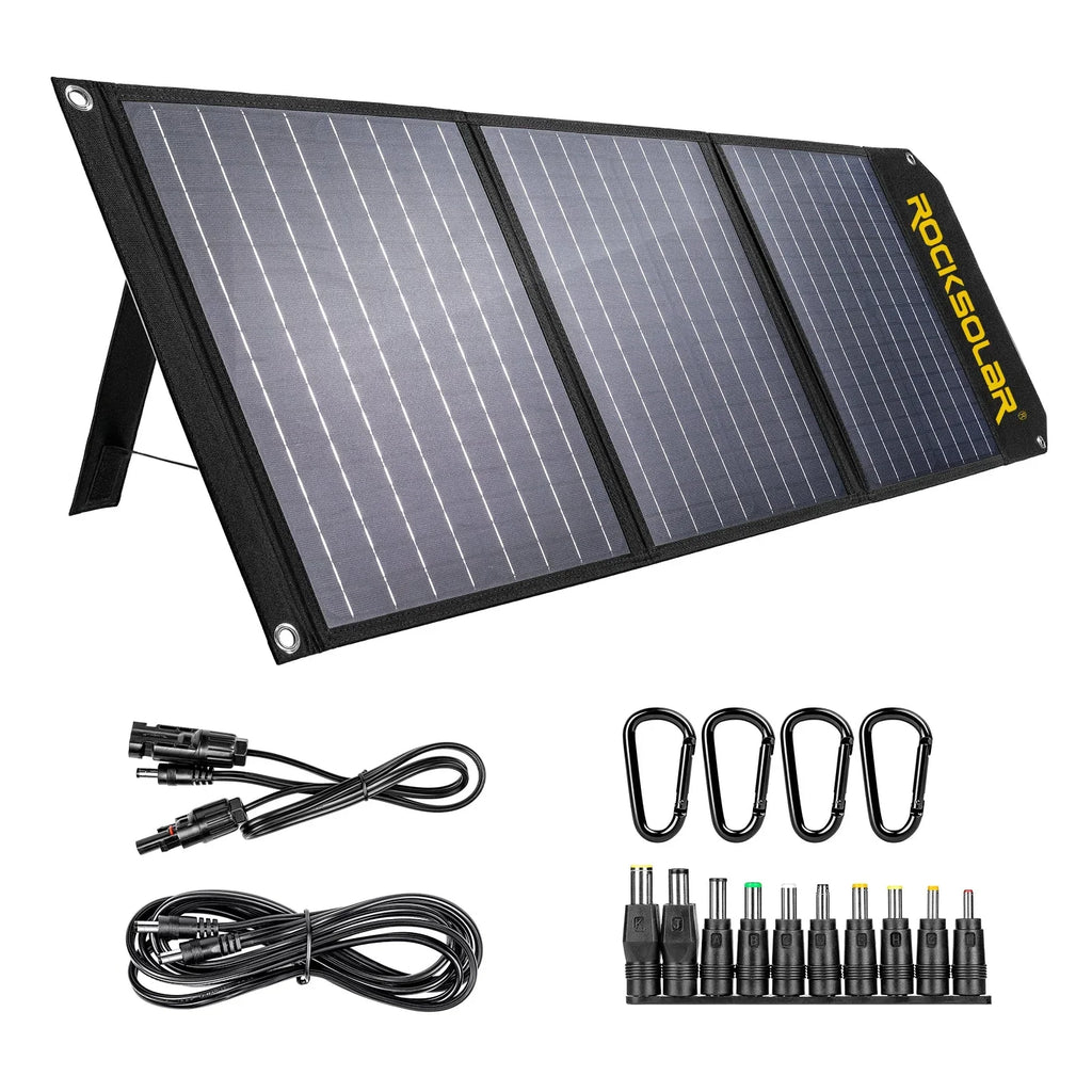 Generator Utility Panel Portable 60W Solar Foldable Station Power ROCKSOLAR Kit 300W with