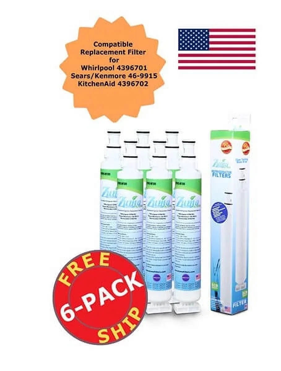 Brand Model Compatible # WFL200V ZUMA , Whirlpool® Made - Water U.S.A. - 6 with and OPFW3-RF300 Pack Ice , in Filter ,