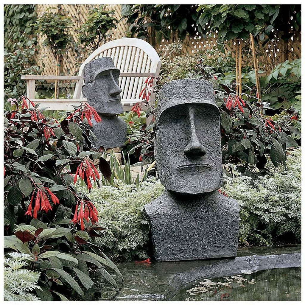 Toscano Statue: Island Large Design Easter Moai Monolith Akivi Ahu
