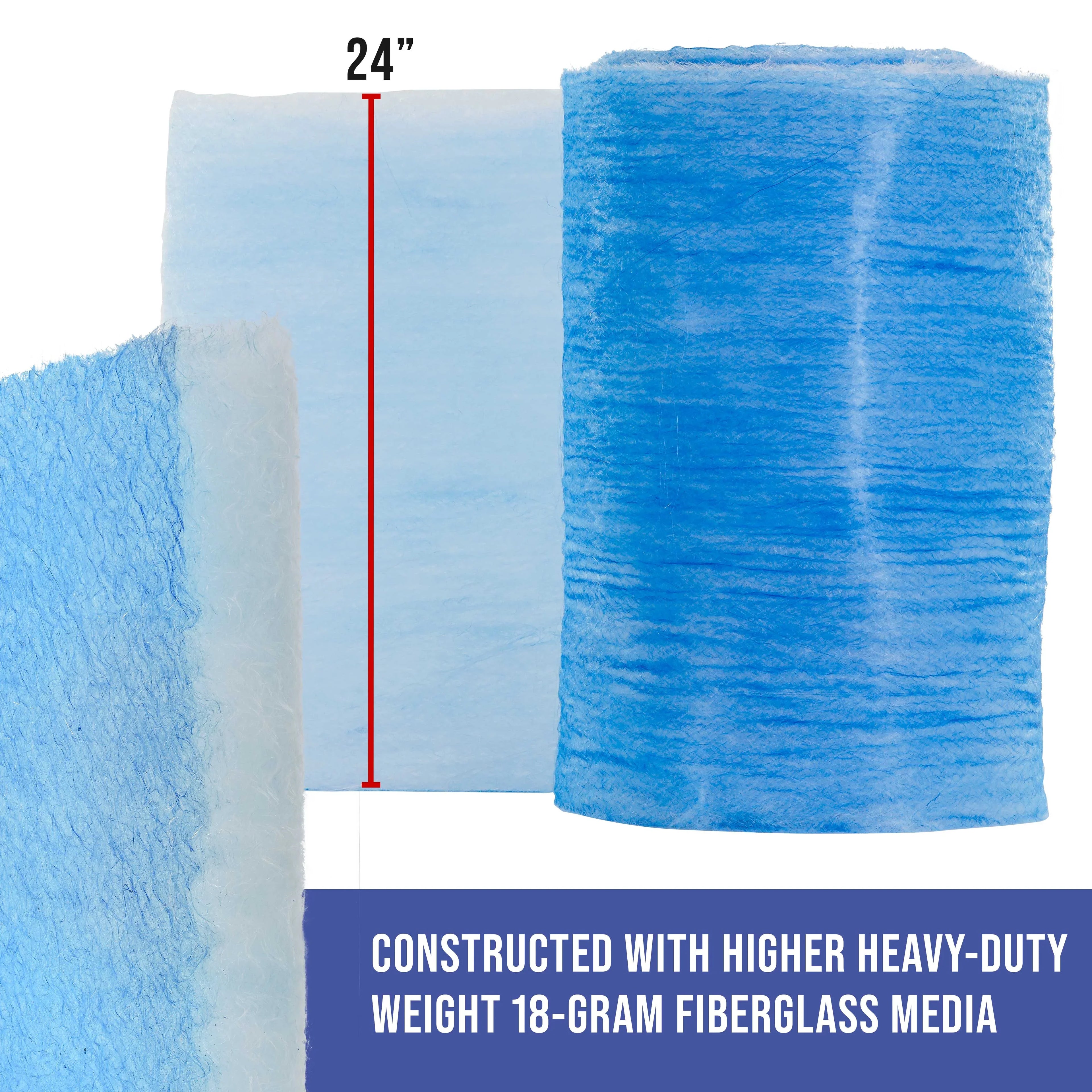 Exhaust Premium Paint Filter Overspray Gram Paint Elite Captures Auto Heavy-Duty Refinish Spray 300' 18 in x - Paint Arrestor - Booth Autobody Booths Master Roll, Traps Fiberglass Particles 24"