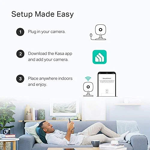 Megapixel HD TP-Link Camera, 2 Spot Pack Network Kasa 1 Color, Full