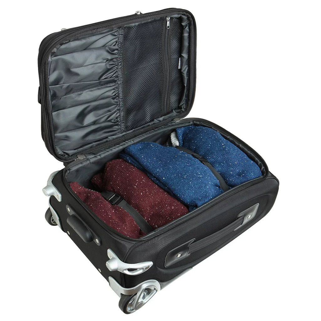Arizona Rolling Softside MOJO 21" Carry-On Suitcase Cardinals Black