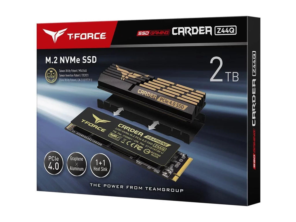Solid 2TB Team T-FORCE 2280 (SSD) Gen4.0 Internal 1.4 x4, State TM8FPQ002T0C327 Z44Q Group M.2 CARDEA PCIe Drive NVMe