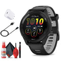Smartwatch USB-C Adapter, Protection 6Ave Charging Bundle 265 Garmin and Kit, with Extended Cleaning and (Black) Cable Forerunner