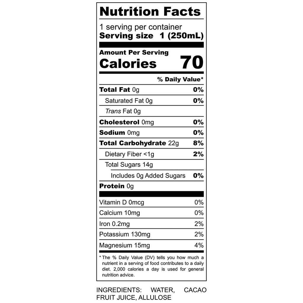 | Cocoa of Electrolytes Antioxidant Healthy Juice 8 Hydration. | Energy Drink| bevCacao Natural Highest the Boost Fruit | Cacao 8.4oz Improves Cans Pack Pod. Superfruit