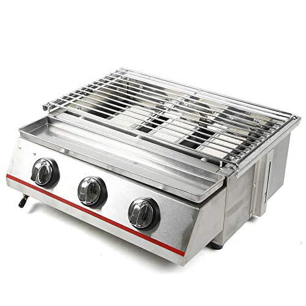 with Gas Propane Outdoor Efficient Vertical Gas Steak,Ribeyes,Picnic,BBQ Infrared Burner Steel Steak Grill - Cooking,Stainless for Heating Propane Grill,Perfect Single Portable Grill