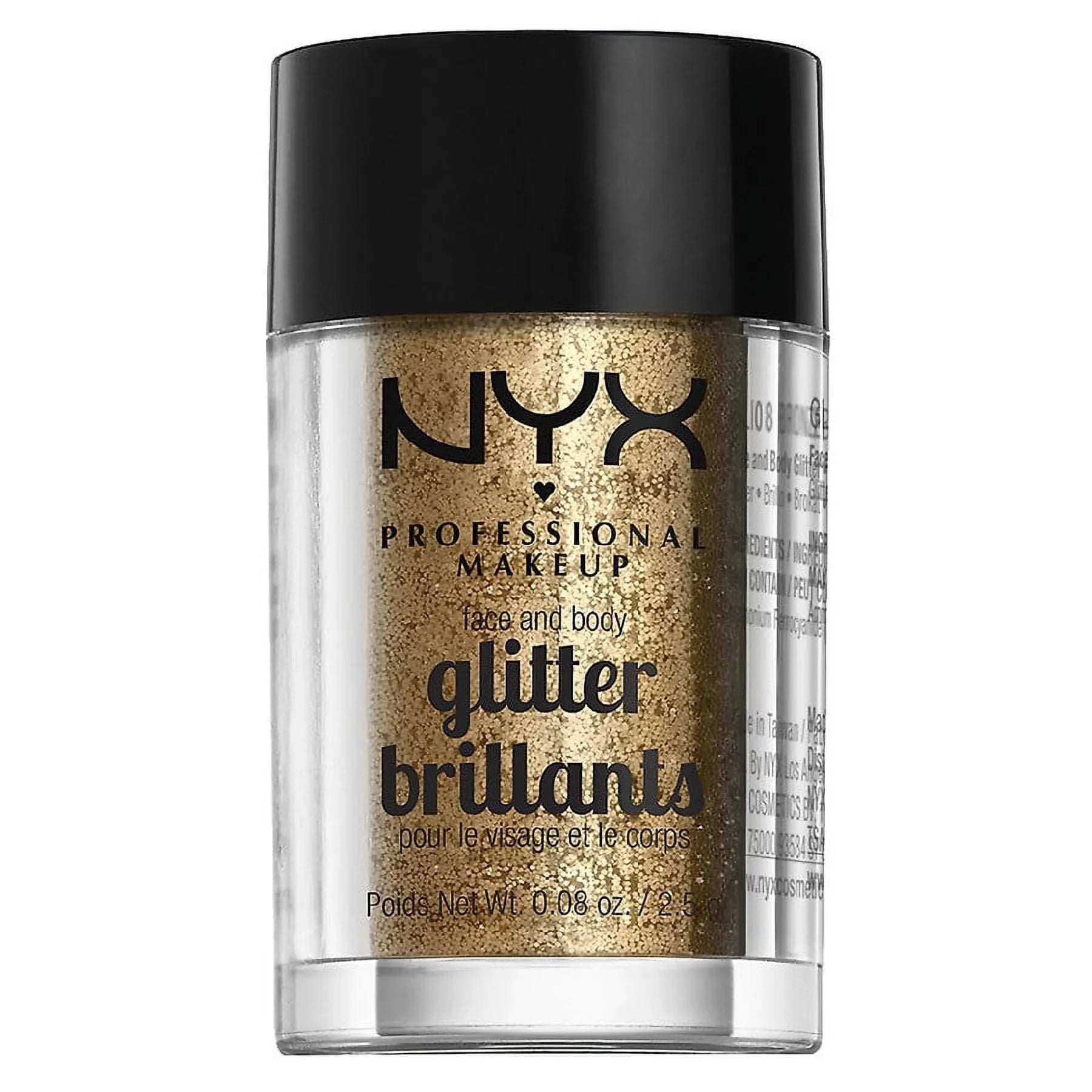 2 & Pack oz Bronze Body Face Professional Glitter, of Makeup 0.08 NYX