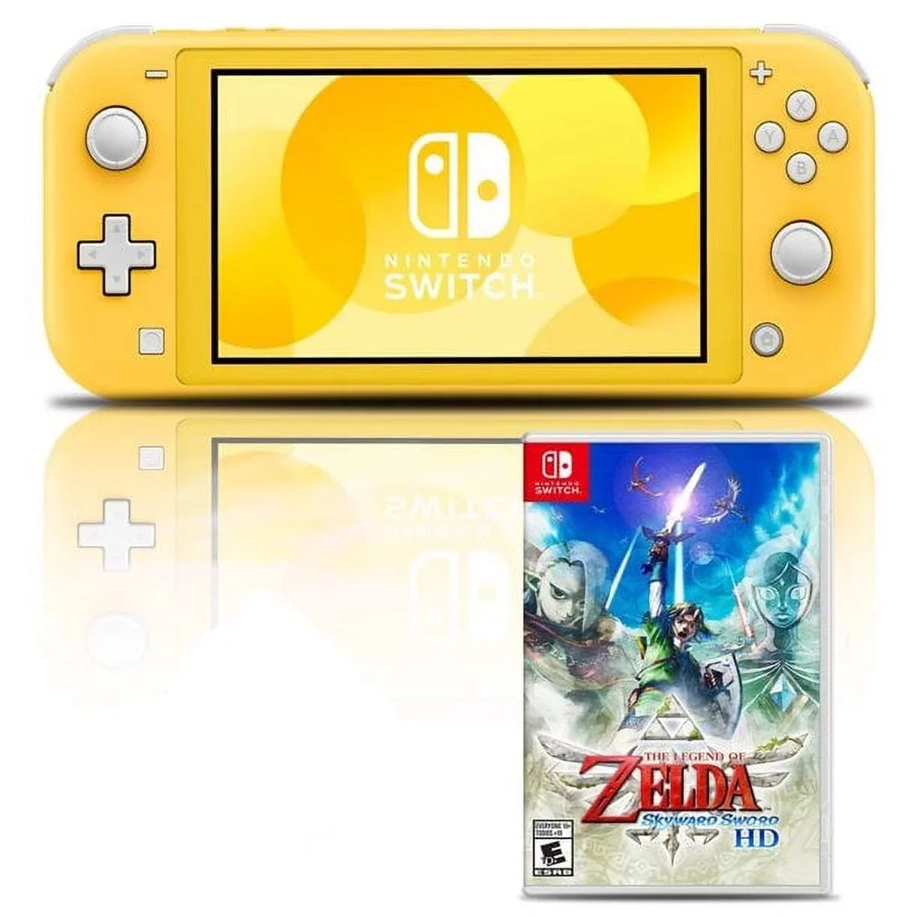 HD Yellow Bundle of Sword Switch Skyward Legend Nintendo Zelda Lite Console with