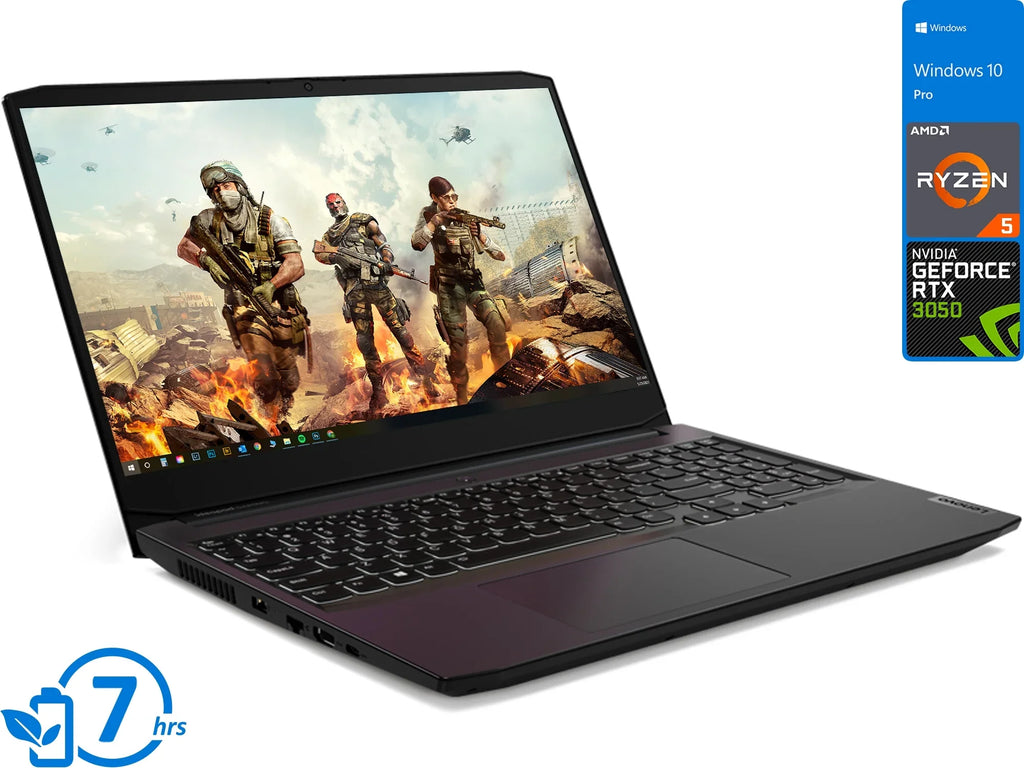 Lenovo Laptop, 4.2GHz, FHD 120Hz NVMe Windows AMD Wi-Fi, 5600H NVIDIA Upto SSD, Pro Display, Bluetooth, RAM, 10 3050, 3 GeForce Ryzen HDMI, 2TB 15.6" 32GB Gaming RTX 5 IdeaPad