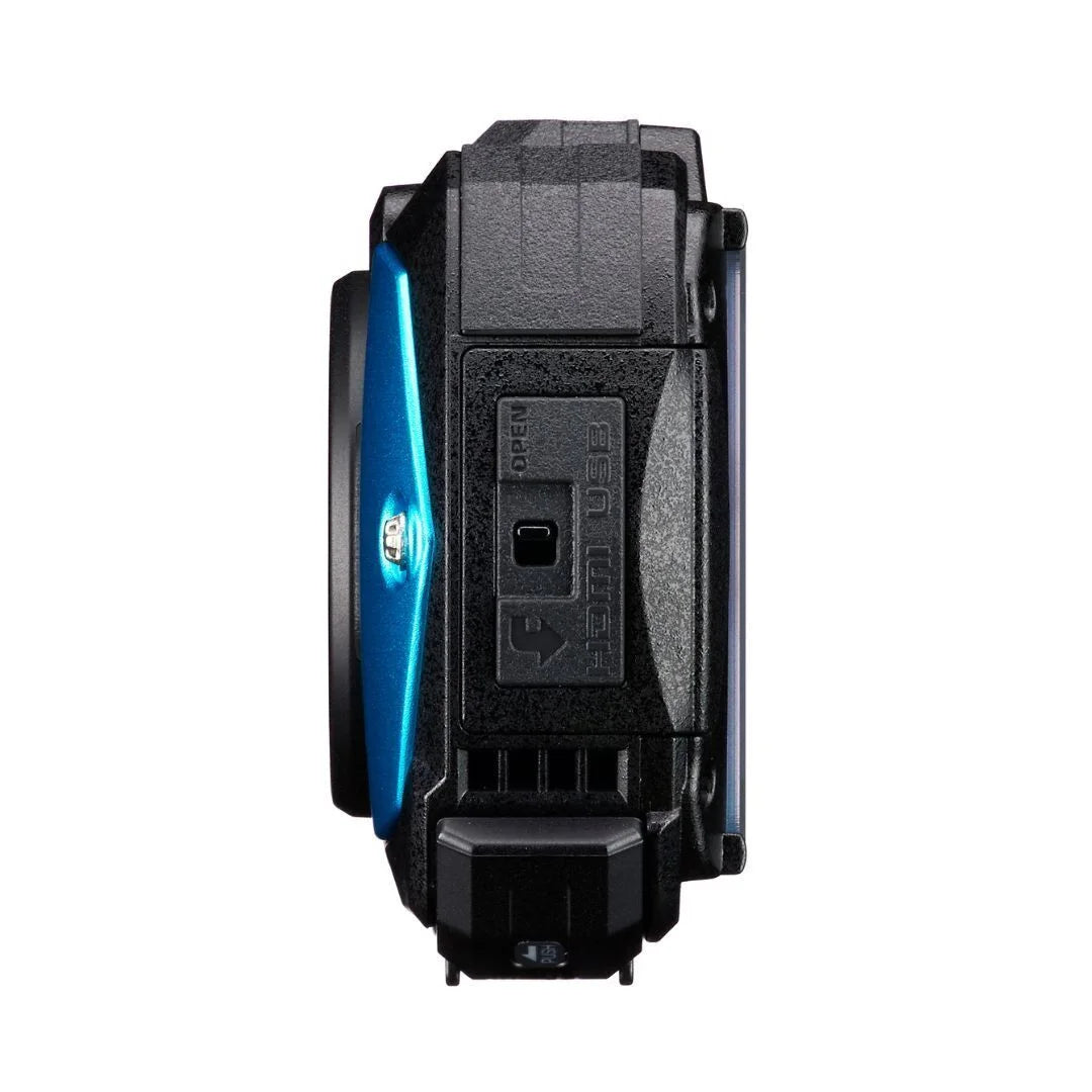Exceptional Shooting Compact and Tough with Camera Body Image PENTAX (Blue) Underwater Mode Imaging All Quality Weather Adventure Construction, Ricoh WG-90