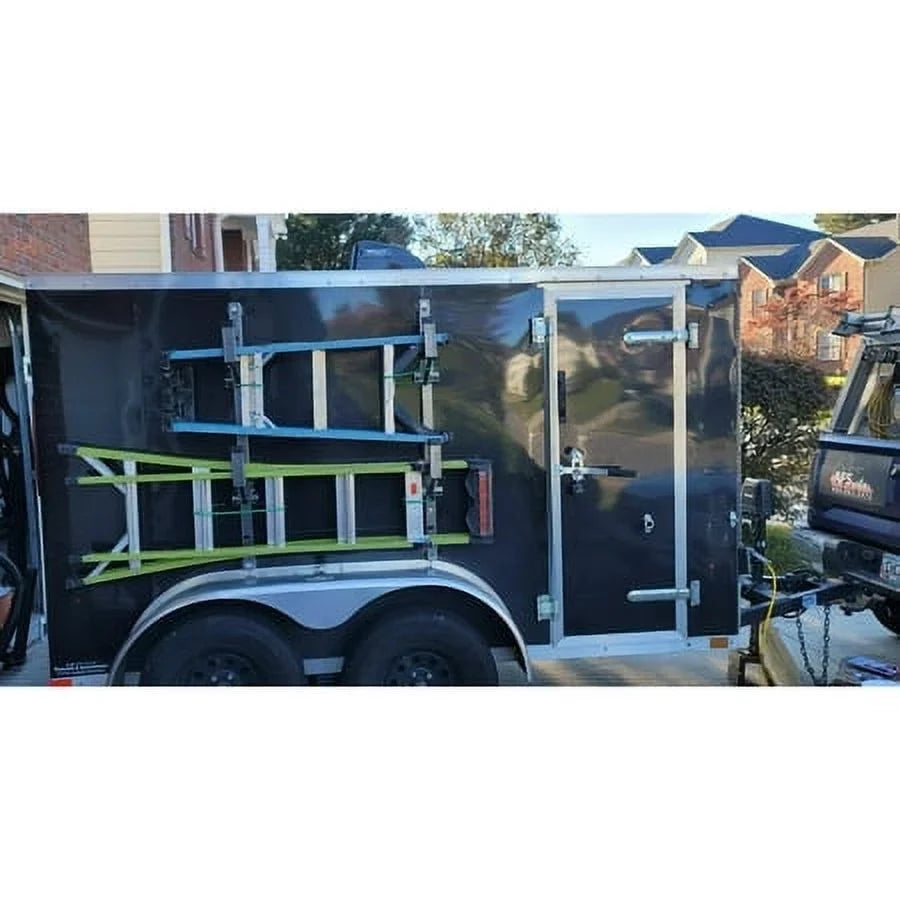 Bars Trailer or Mount Enclosed Wall Out Kojem Cargo Carry 1 Side Ladder 2 Rack Exterior - Universal Adjustable 2 Ladders Trailer for Side