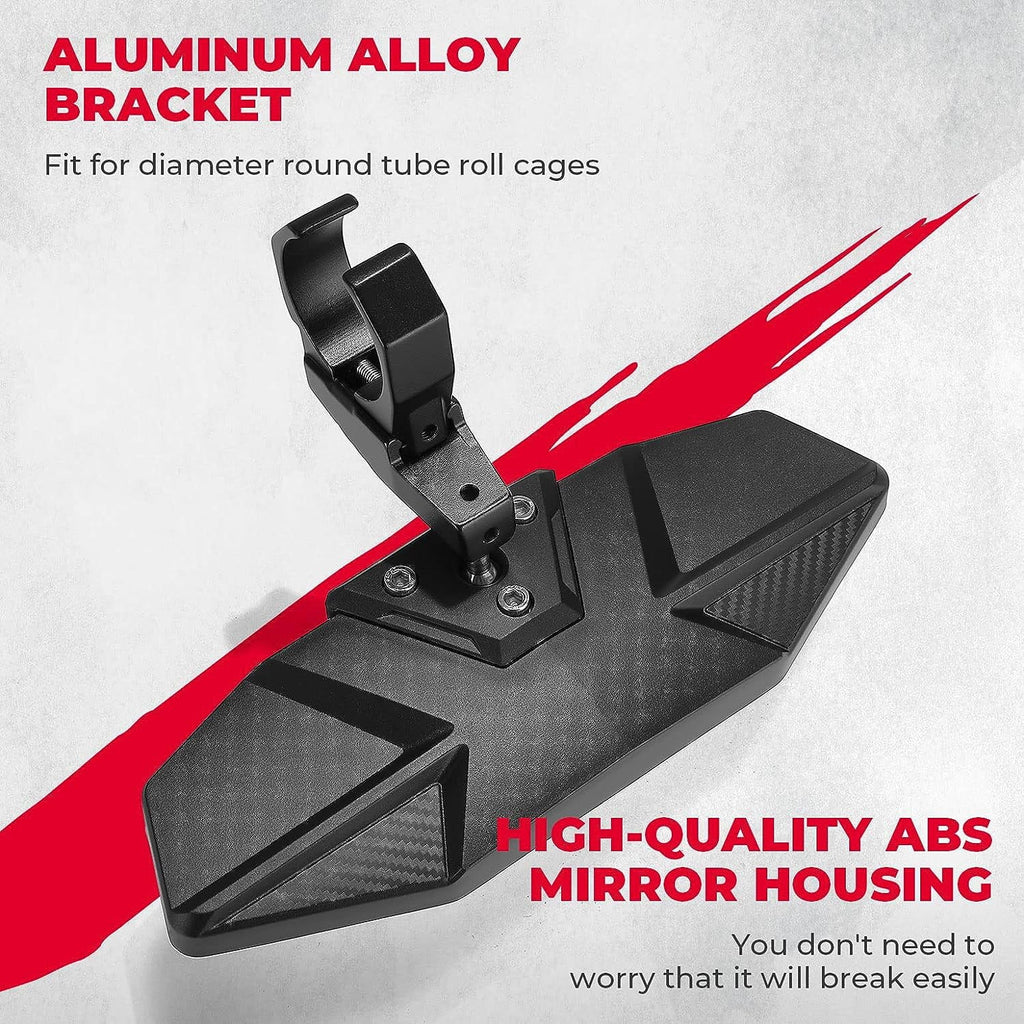 Rear Mirrors 1000 Can Yamaha Maverick Compatible Kawasaki View for Rhino with Am Kemimoto Honda KRX Polaris Center Pioneer RZR 1.6"-2" X3 UTV