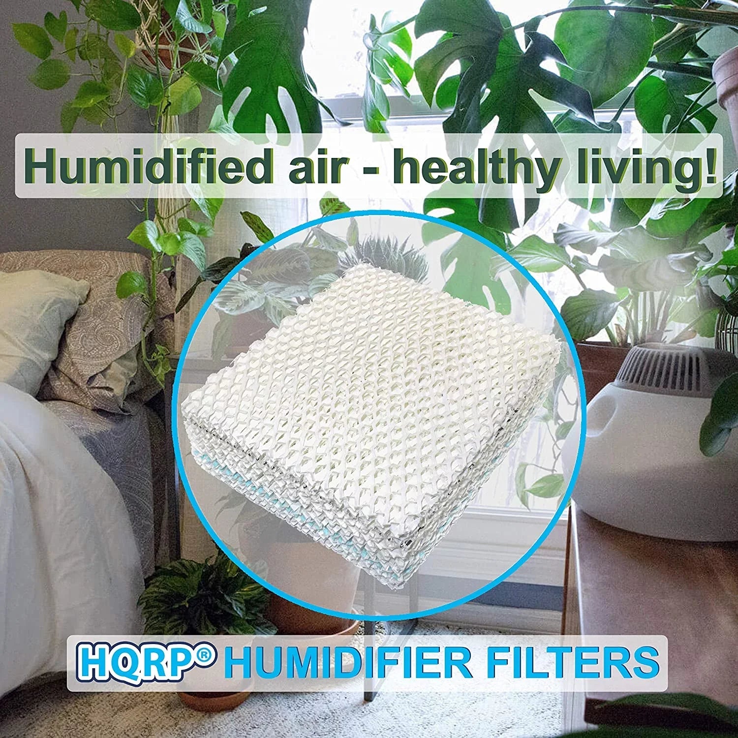 826800, 826600, Evaporative HQRP Bemis 826000, Replacement 2-pack 821000, Filter for Wick Humidifiers Air AIRCARE Essick 826900, SS390DWHT, 831000 821001,