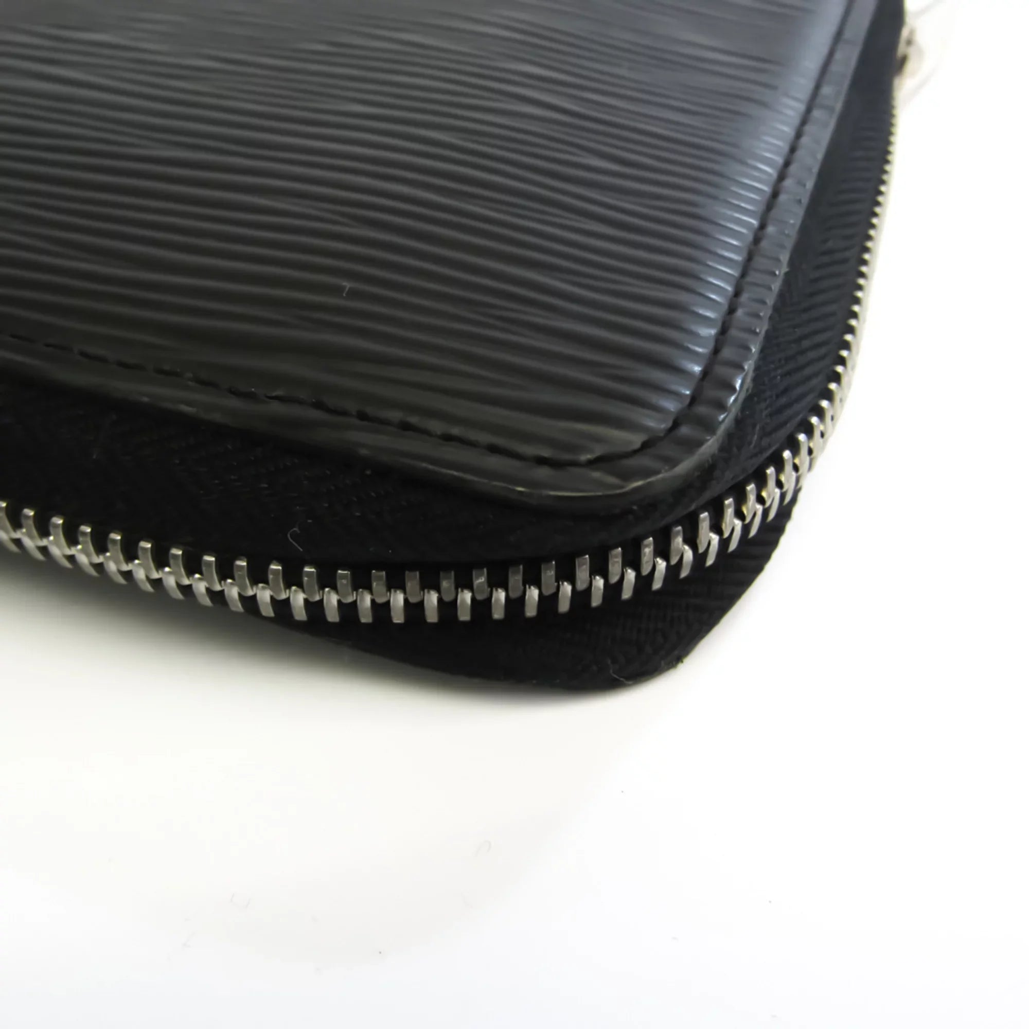 M60632 (Good) Long Men's Noir Wallet (bi-fold) Epi Organizer Pre-Owned Louis Leather Vuitton Epi Zippy