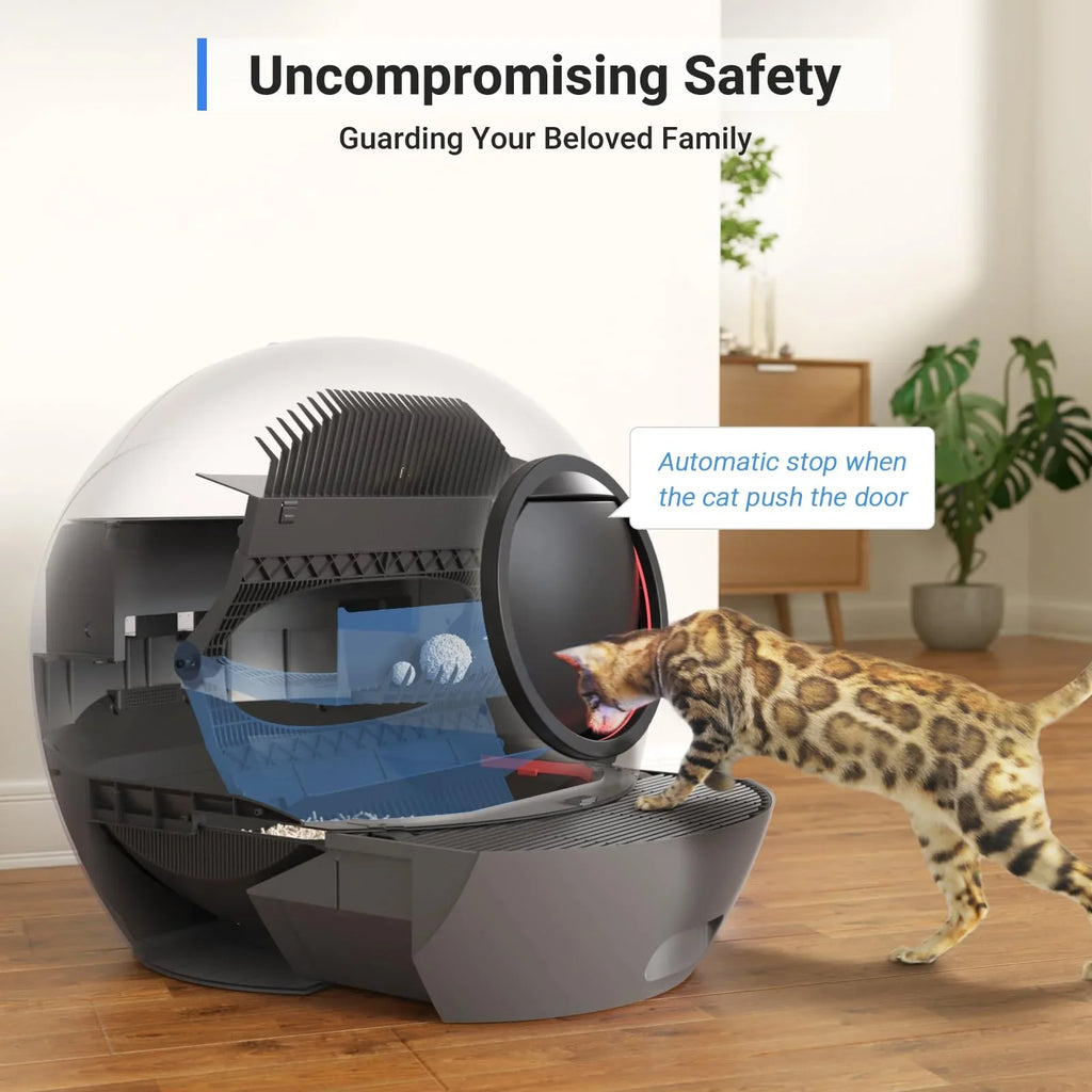 for Automatic Litter ELS Box Self Cat Box, Cats Multiple Control Litter Cleaning APP PET Cat Gift