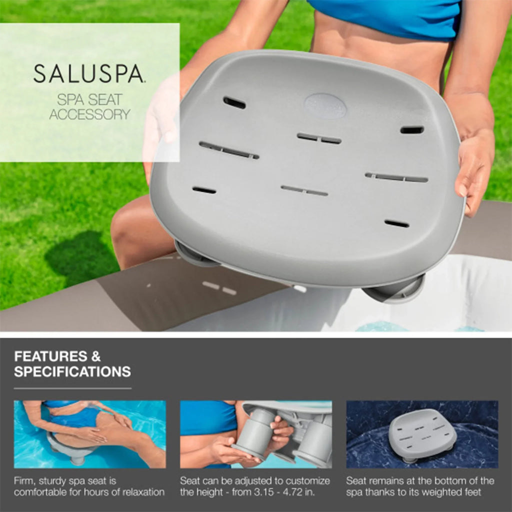 2 & SaluSpa 4 Headrest SaluSpa Coleman Pillow Tub w/Bestway Seat AirJet Hot