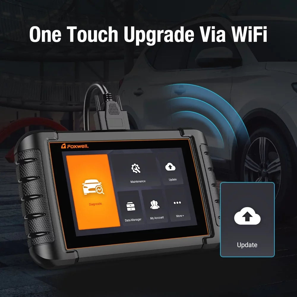 All Diagnostic Automotive ABS Bidirectional Scanner Scan Scanner Tool Car FOXWELL Reader Tool Car NT809 Reset Systems Reset Advanced Scanner Scan Oil 30+ Code Services Auto Bleeding OBD2
