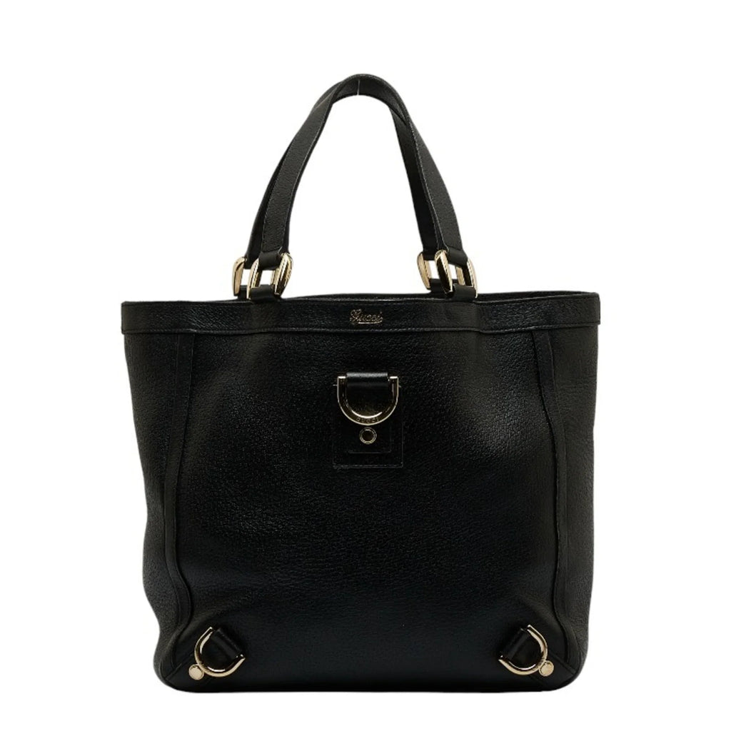 Gucci (Good) 130739 Bag Pre-Owned Women's Leather Handbag GUCCI Black Abbey Tote