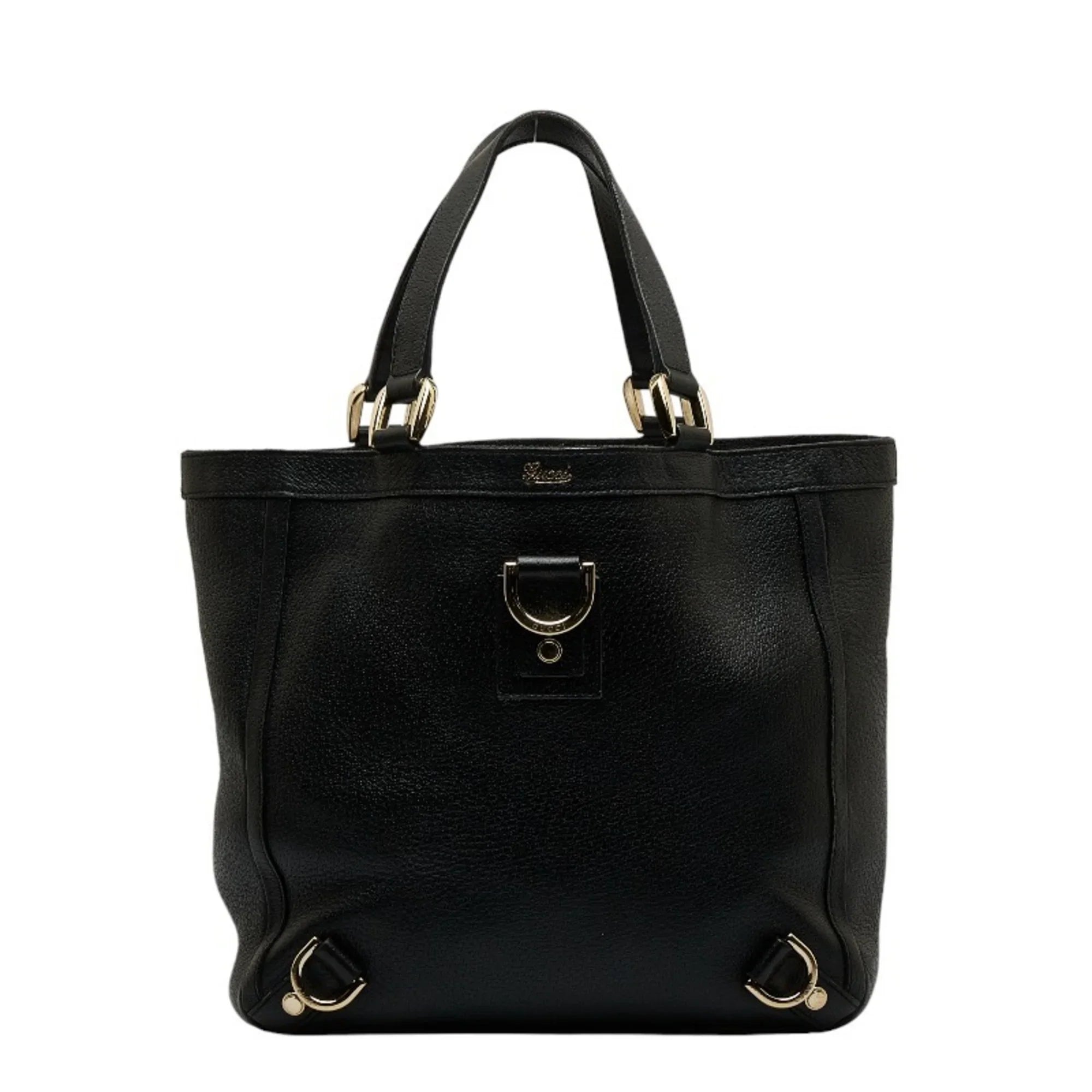 Gucci (Good) 130739 Bag Pre-Owned Women's Leather Handbag GUCCI Black Abbey Tote