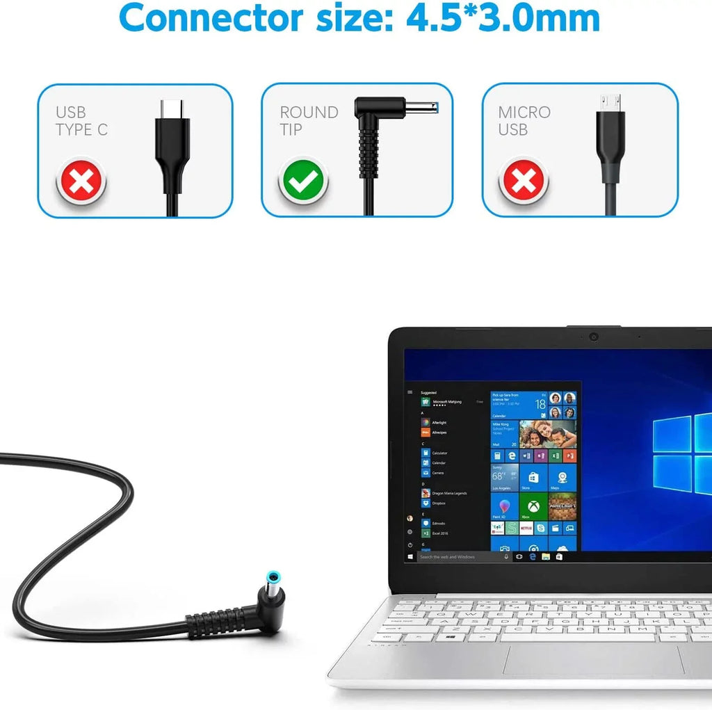 Power 4.5*3mm Adapter Charger AC Supply 150W G5 G6 15 Zbook Laptop G4 HP G3 for JLLOM