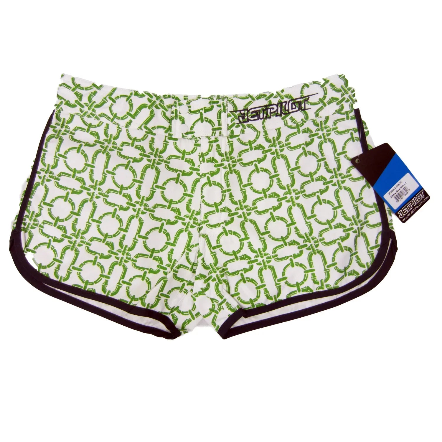 JetPilot Watercraft Shorts Women's Green/White Sizzle 1,3,5,7,9,11 Ladies New