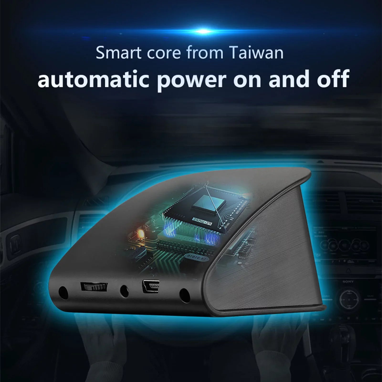 Clock HUD Smart Altitude, with Pinnaco Display Universal Voltage, Cars GPS - for Up Head Speed,