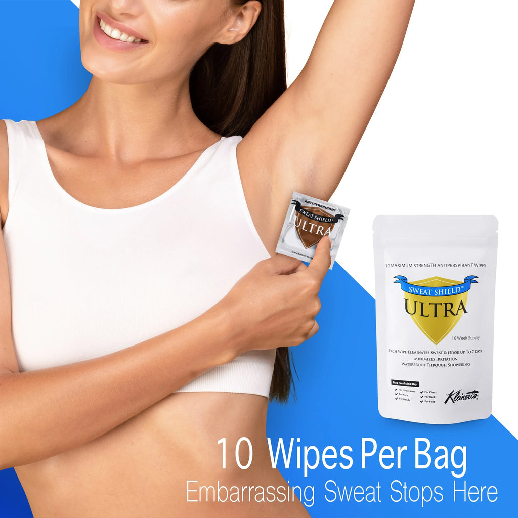 Odor Recommended Days. To 20 Up Sweat Doctor Sweating Ultra Antiperspirant 7 & Supply- For Stop Shield Wipes. Week