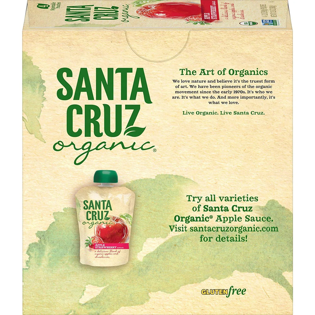 Cruz -- Strawberry Apple Pack 2 Apple of Pouches 4 Sauce Santa Organic®