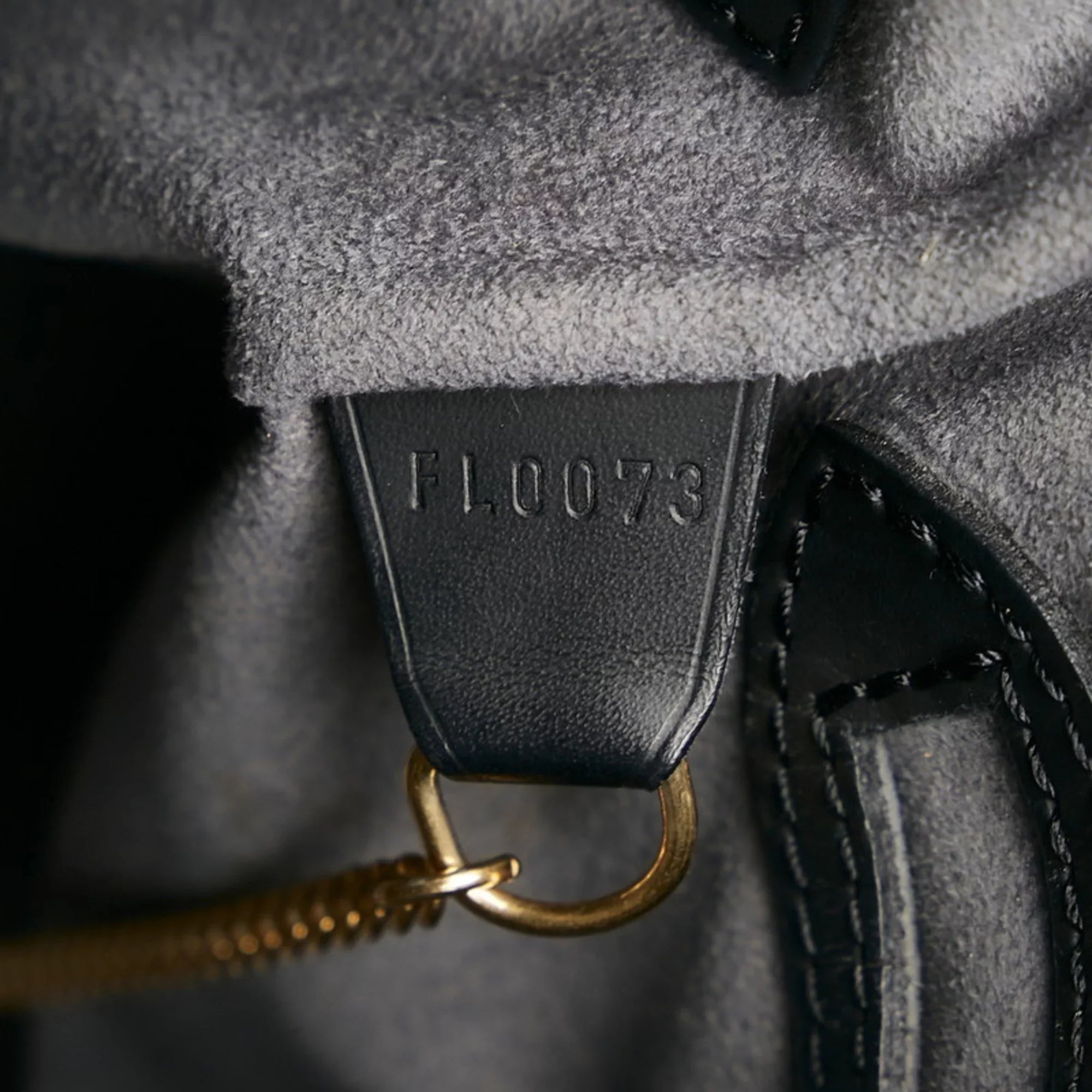 Tote LOUIS Bucket Pre-Owned (Fair) Noir VUITTON Bag Black Epi Louis PM Ladies M58992 Shoulder Leather Vuitton