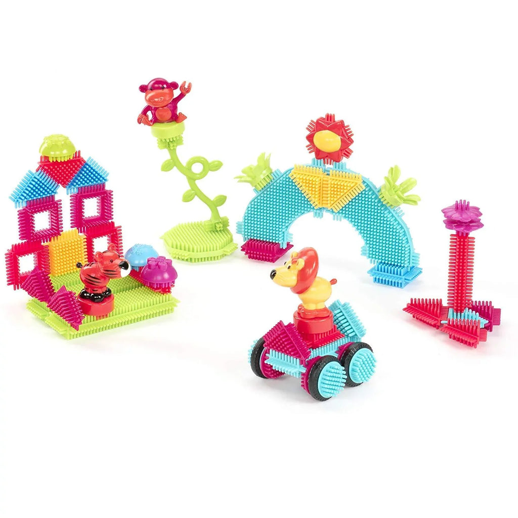 Toys 54Piece Creativity Blocks A Blocks Toy - Sensory Toys The - & Kids Battat In Yr Tube Jungle - 3D 2 Adventures STEM Blocks - by for Bristle - Dexterity for Building Bristle Official