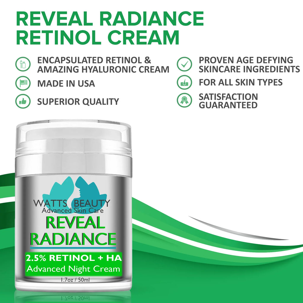 Radiance Reveal 2.5% Aging Moisturizer Beauty Anti Watts Retinol