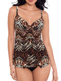 Tribal Swimsuit Gala Top Underwire Tigress Tankini
