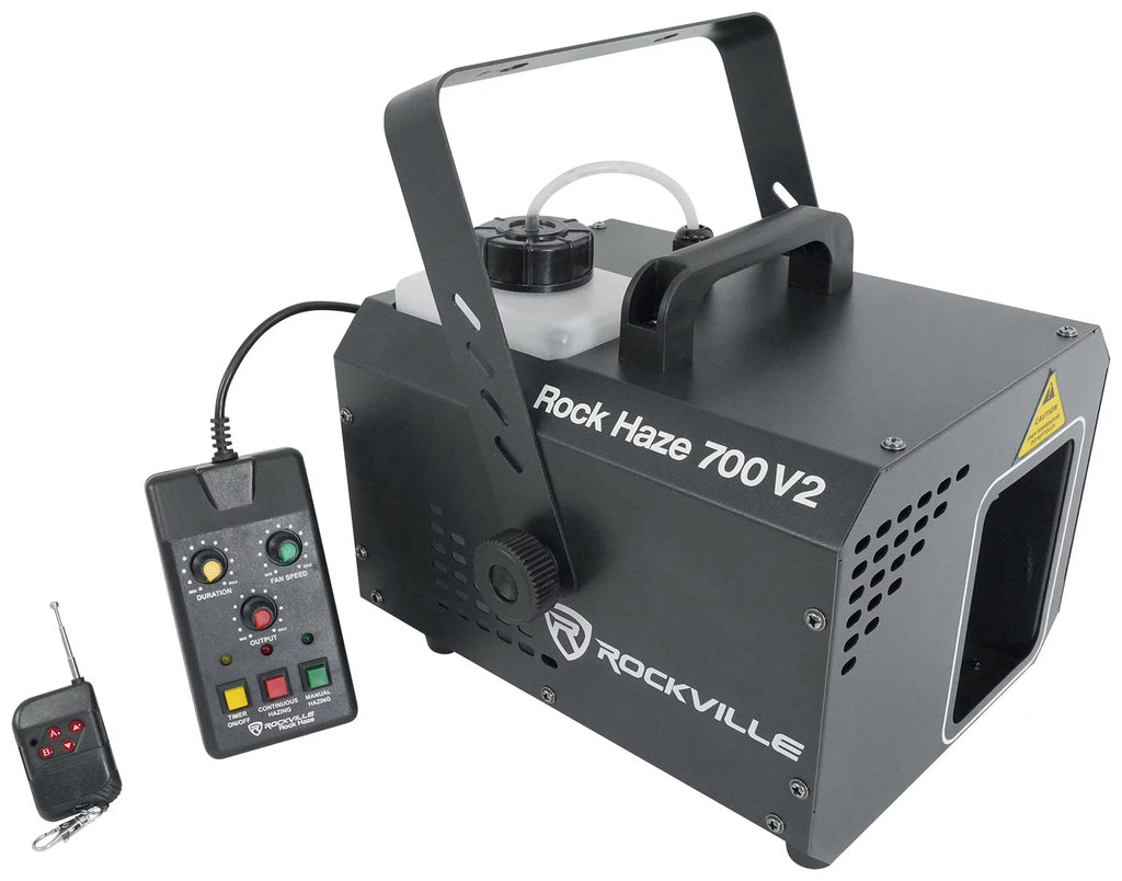 Water ROCKHAZE Haze Hazer Remotes (2) and DMX Machine 700 Based DJ/Club Rockville CFM