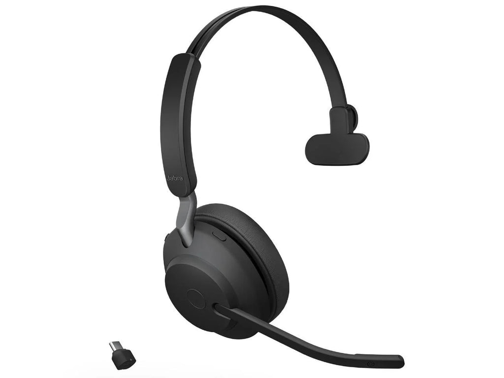Headphones with Charging USB-C Jabra Music Headset MS 65 Stand Wireless Evolve2 Mono Black - /