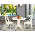 '- Linen Shelton Set 3 White Piece Dinette