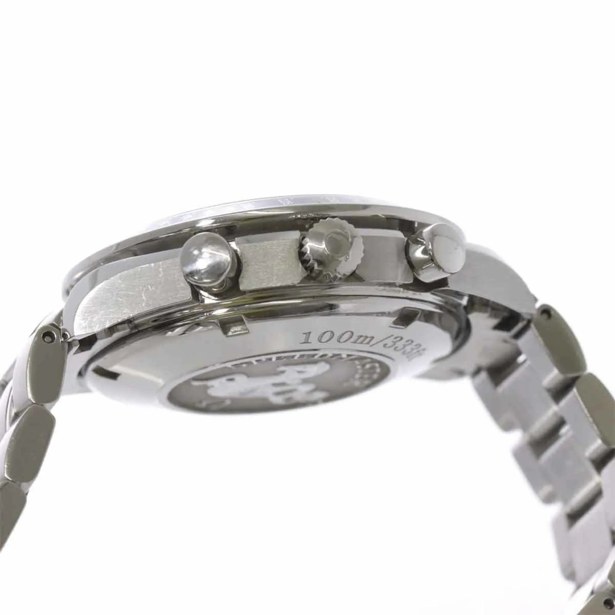 3210 Dial Omega Black Watch Men's Automatic Date Pre-Owned Speedmaster Chronograph OMEGA 51 (Good)