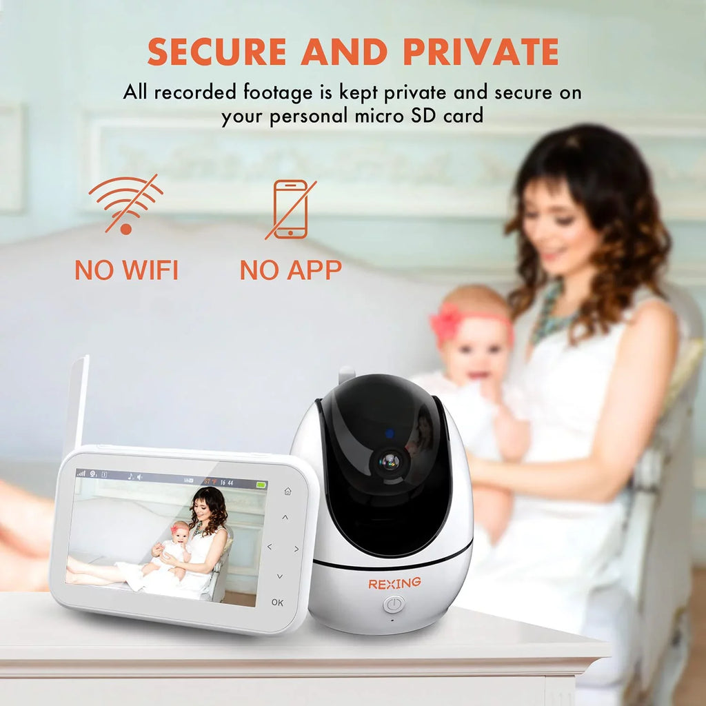 Capabilities 4.5" Recording BM1 IPS Display Baby w/ Rexing Monitor