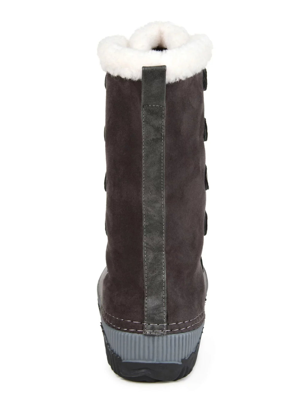 Round Insulated Blizzard COLLECTION Waterproof JOURNEE Boots Lined Snow Fleeced Gray Lace-Up 11 Toe Two-Toned Womens