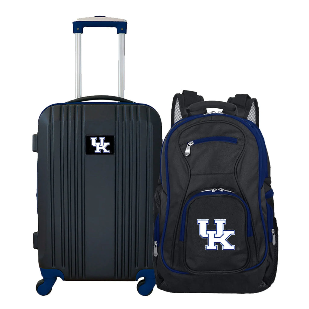 2-Piece MOJO Kentucky Luggage Black Set & Backpack Wildcats