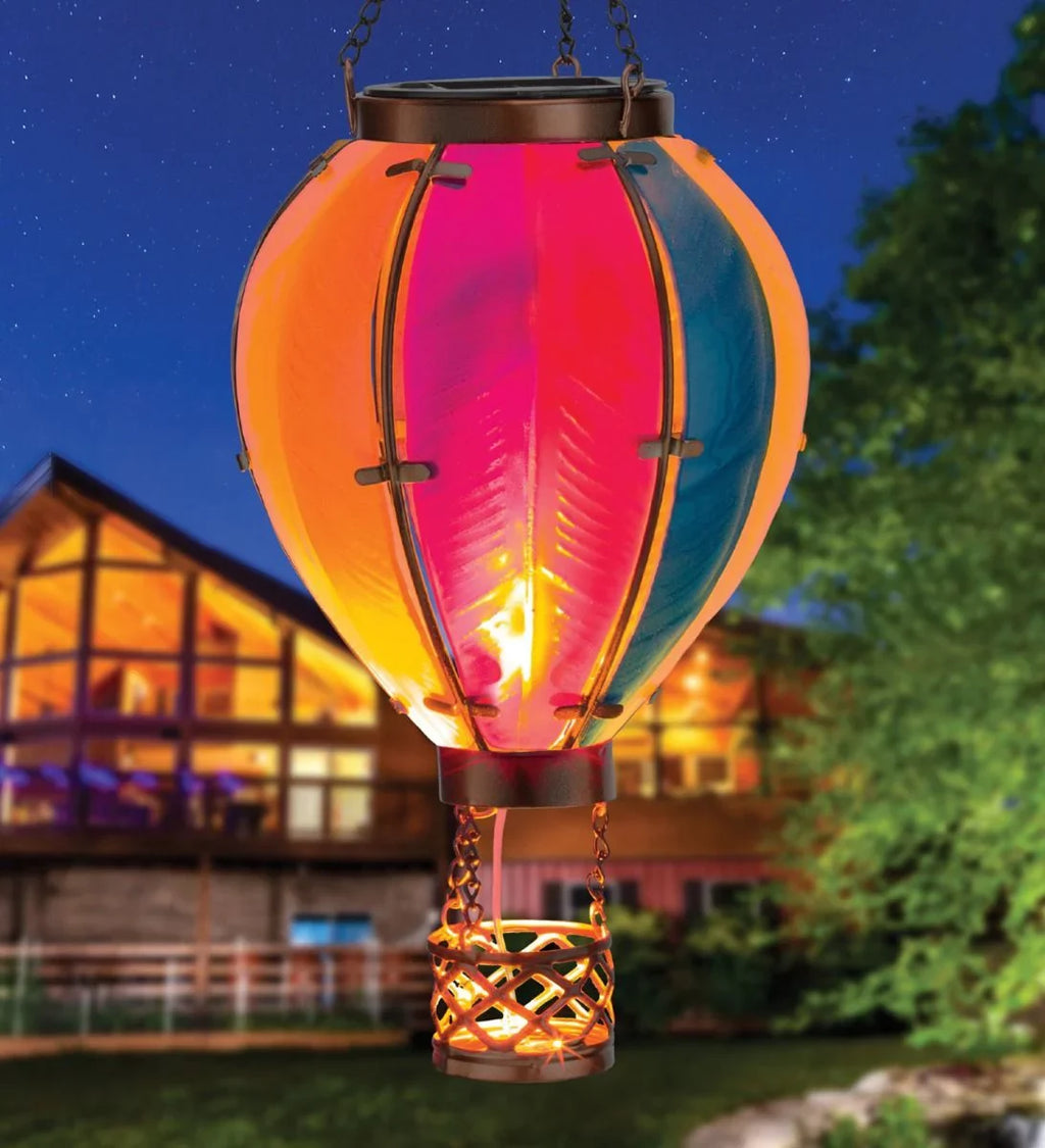 LED Balloon H Air Light Regal Lantern, Hot Lighted - Outdoor Solar Art