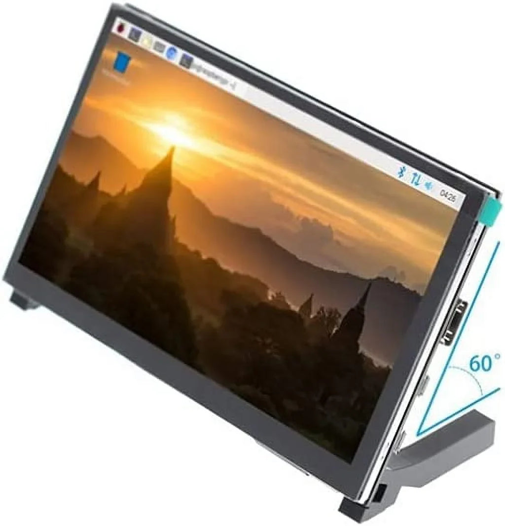 1024x600 Raspberry Monitor with 3B+/4B HD IPS Compatible with HDMI Drive-Free Display LCD Stand-H Treedix Touchscreen HDMI Pi 7 Display Monitor inch