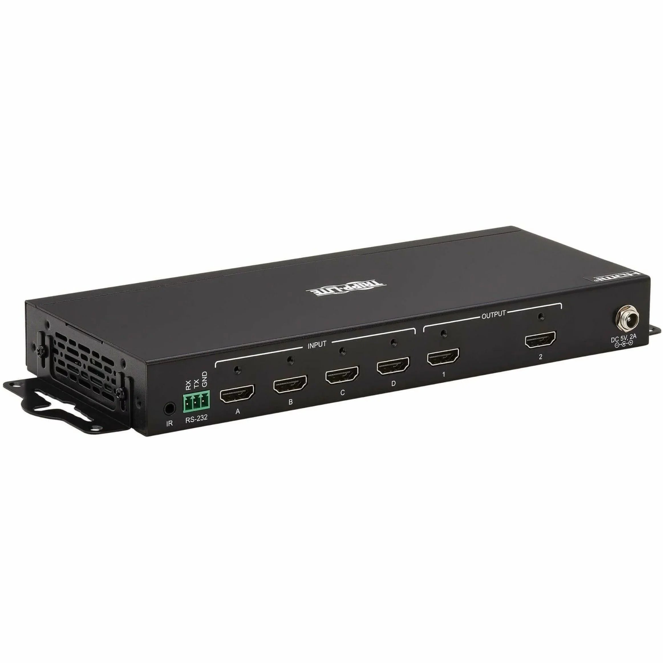Switch/Splitter Matrix Remote 4K 4x2 Tripp - - 60 x ... - Display, 3840 1080p2 Computer, Lite - and TAA Support, HDR, with Hz, 2 4:4:4, 4K Signage, Control x Blu-ray Multi-Resolution 2160 HDMI Digital