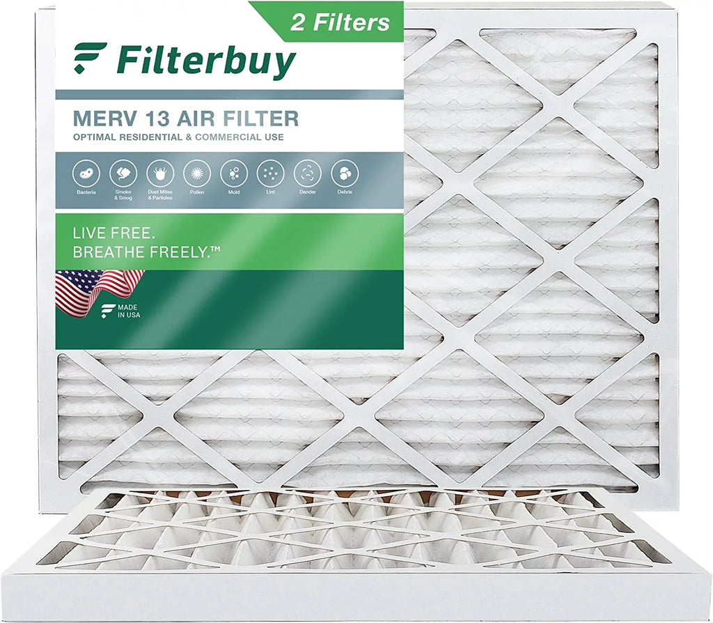 AC Filters Filterbuy 13 Pleated Furnace HVAC (2-Pack) 25x32x2 Air MERV