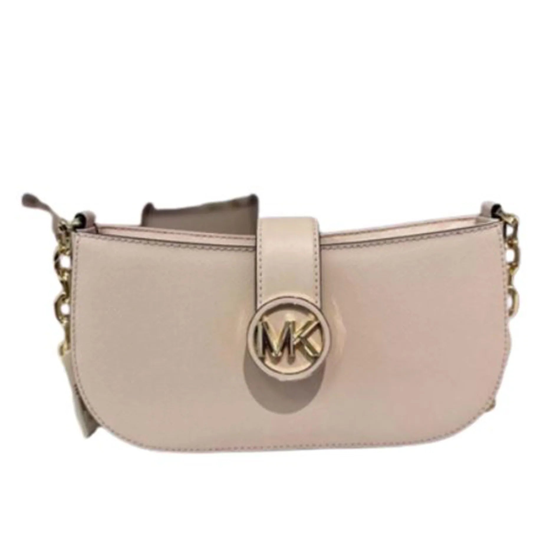 Kors Michael Carmen Blush) (Powder Womens Leather Bag 35F2GNMC0L-424 Shoulder XS Pouchette
